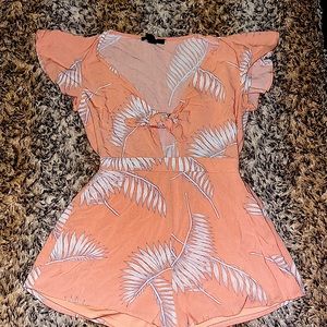 Forever 21 Small Peach Romper